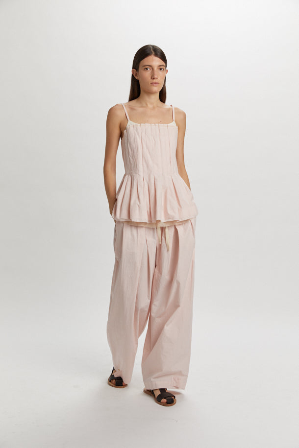 PHISIQUE DU ROLE Top Donna Guepiere Corsetto in Cotone Col. Rosa Petalo