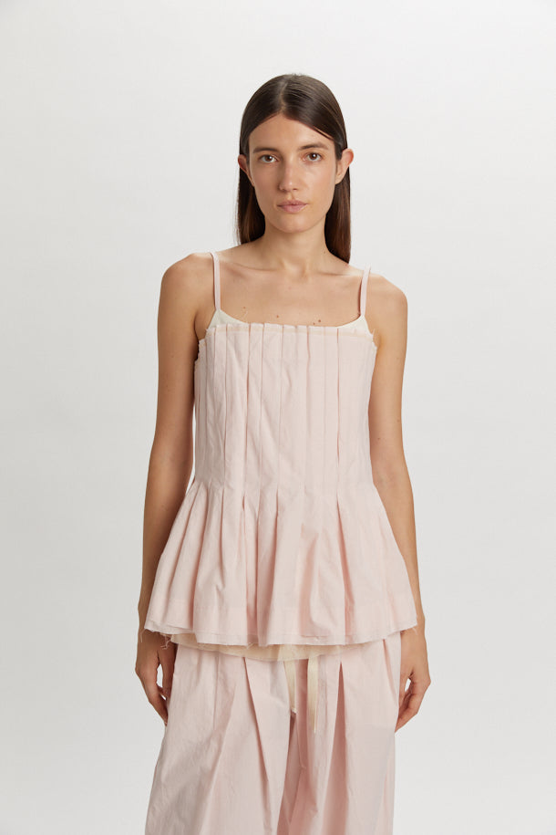 PHISIQUE DU ROLE Top Donna Guepiere Corsetto in Cotone Col. Rosa Petalo