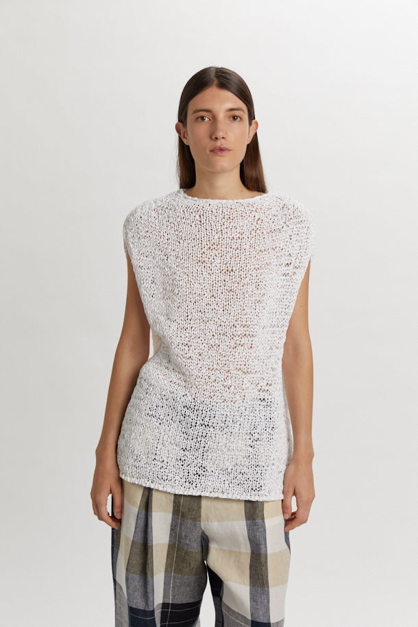 PHISIQUE DU ROLE - Maglia T-Shirt Donna lavorata a fettucciaù