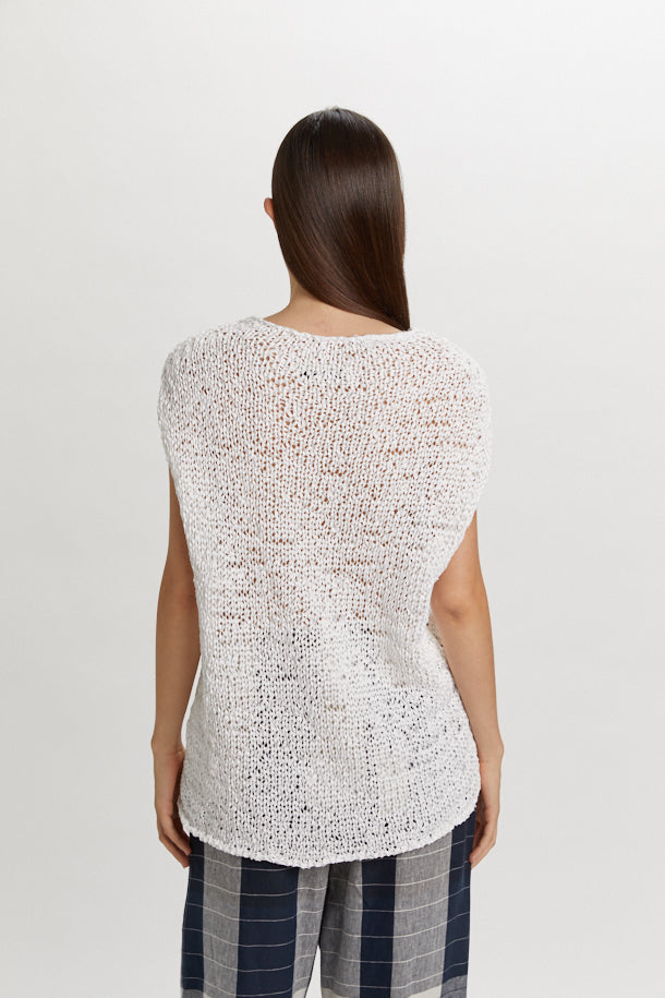 PHISIQUE DU ROLE - Maglia T-Shirt Donna lavorata a fettucciaù