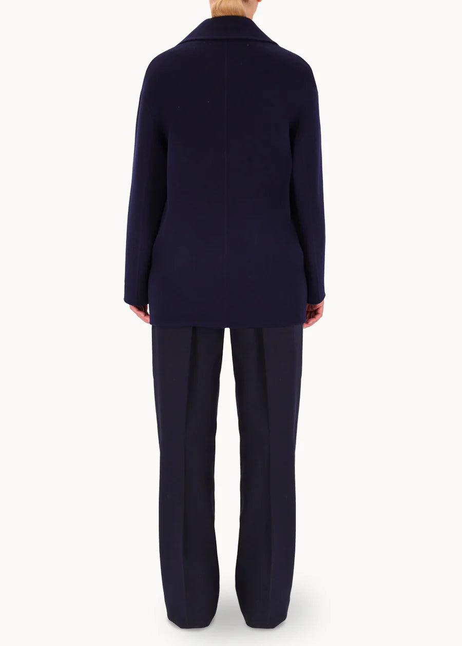 Cappotto Donna Doppiopetto in lana Col.: Blu Navy