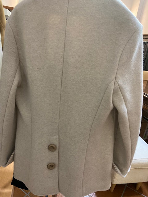 BLUBIANCO Cappotto Giacca in Lana -Col. Soft Beige