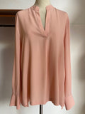 MALIPARMI - Camicia Caftano in Seta Rosa
