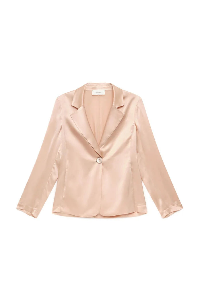 MALIPARMI - Giacca Donna Monopetto Rosa Chiaro