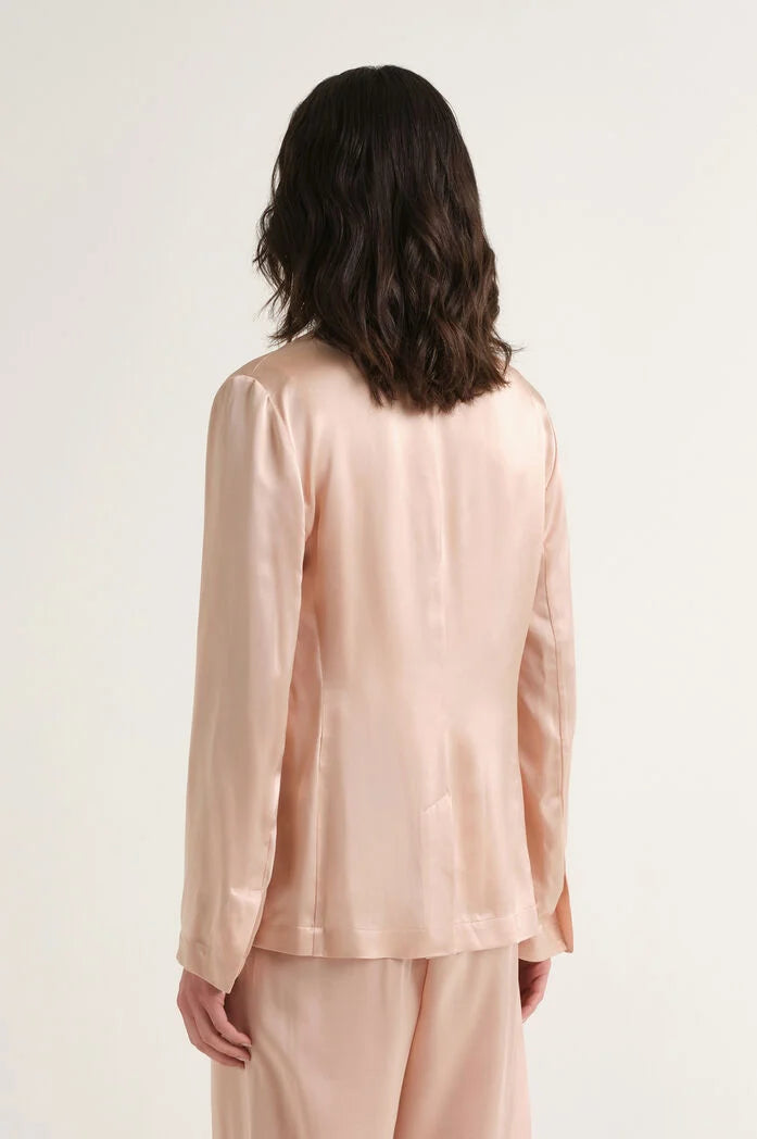 MALIPARMI - Giacca Donna Monopetto Rosa Chiaro