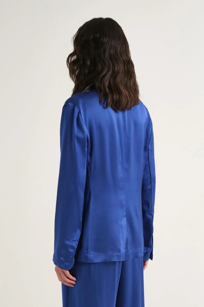 MALIPARMI - Giacca Donna Monopetto Blu Fiordaliso
