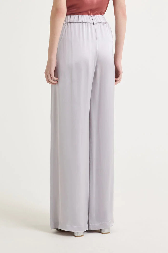 MALIPARMI - Pantalone Donna Shiny Cady Grigio Perla