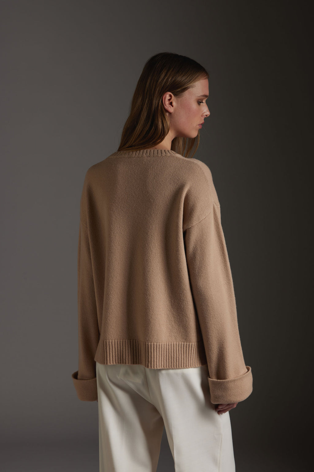 KANGRA Maglia Girocollo in Lana e Cashmere